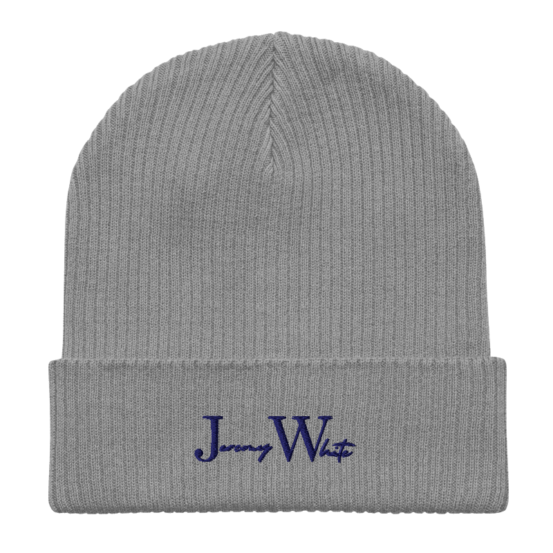 Jeremy White Wool Beanie
