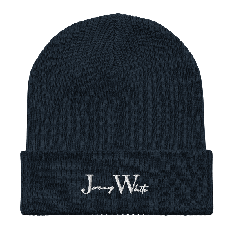 Jeremy White Wool Beanie
