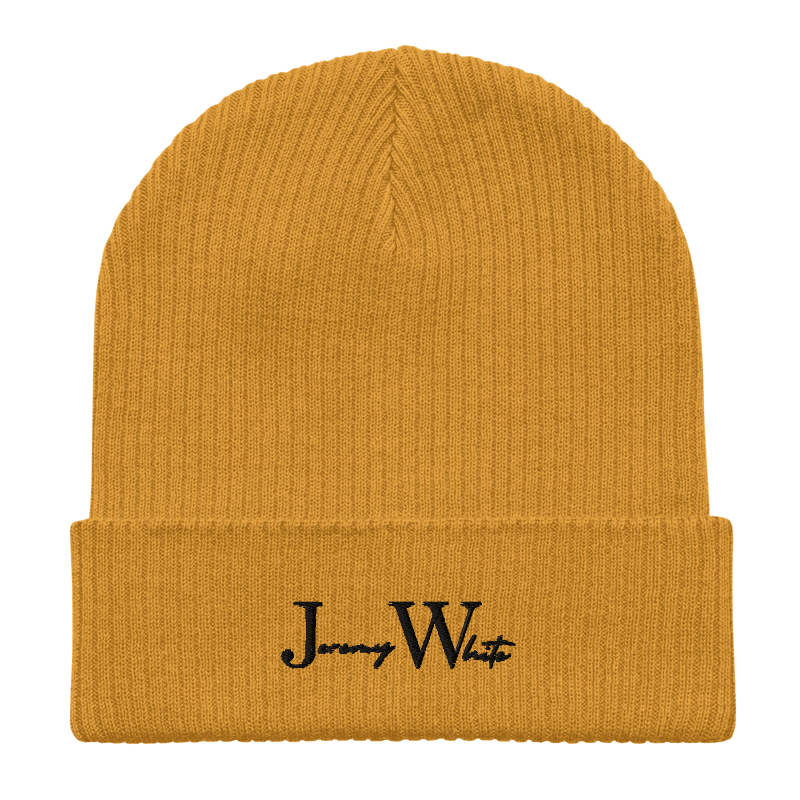 Jeremy White Wool Beanie
